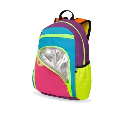 Młodzieżowy plecak sportowy Munch SPORT z kieszenią termiczną Neon Kolorowy beżowy Lunch Munch