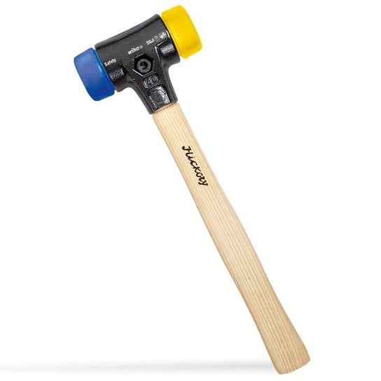 Młotek miękki - Wiha - Mallet - Miękka okrągła końcówka - Główka 30mm - Waga 300g Wiha