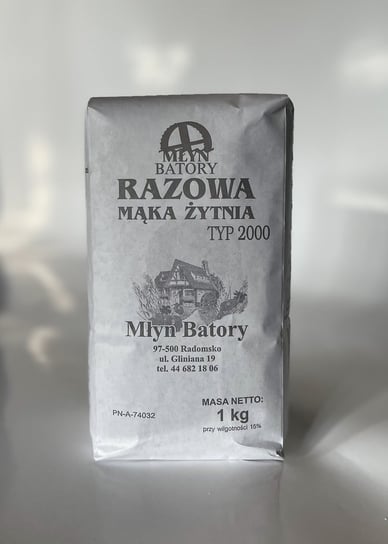 .Młyn Batory Mąka Żytnia typ2000 1kg Inna marka