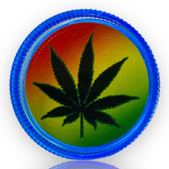 Młynek akrylowy REMO Rasta Liście 2-częściowy 30mm Cannabis Spot