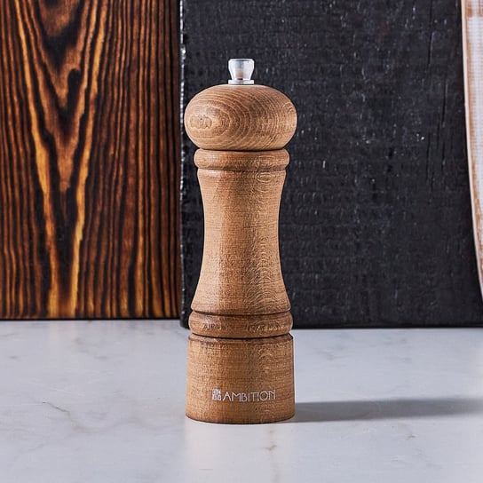 Młynek do pieprzu i soli drewniany 18 cm kasztan Chess AMBITION Ambition