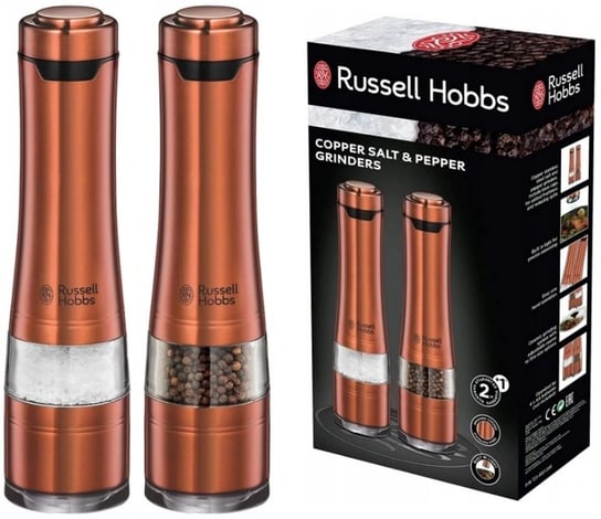 Młynek elektryczny do przypraw RUSSELL HOBBS Copper Grinders 28011-56, 2 szt. Russell Hobbs