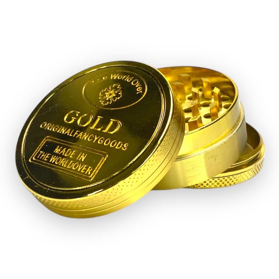 Młynek złoty Gold - 3 częściowy Cannabis Spot