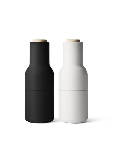 Młynki Do Soli I Pieprzu Bottle Grinder, Ash/Carbon Dąb, 2 Szt - Audo MENU
