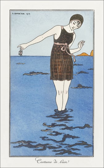 Mme Ida Rubinstein dans "La Dame aux Camélias", George Barbier - plakat 21x29,7 cm Galeria Plakatu