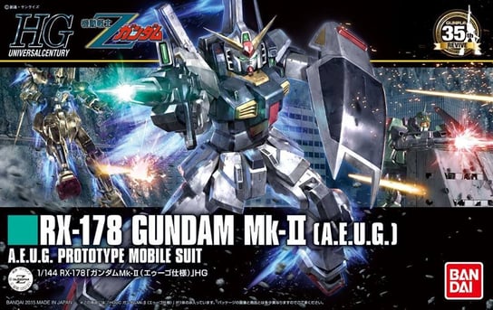 Mobile Suit Gundam, figurka Hg 1/144 Rx-178 Gundam Mk-Ii (Aeug) Mobile Suit Gundam