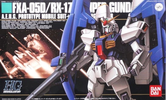 Mobile Suit Gundam, figurka Hguc 1/144 Fxa-05D/Rx178 Super Gundam Mobile Suit Gundam