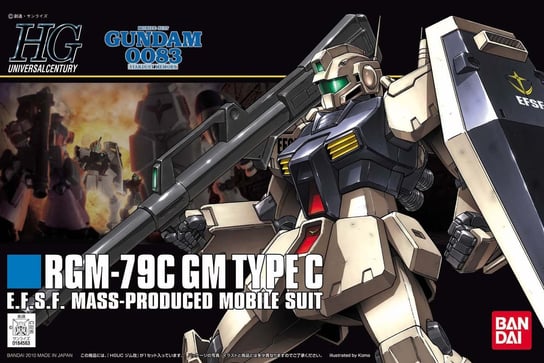 Mobile Suit Gundam, figurka Hguc 1/144 Rgm-79C Gm Type C Mobile Suit Gundam