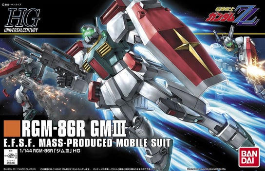 Mobile Suit Gundam, figurka Hguc 1/144 Rgm-86R Gm Iii Mobile Suit Gundam