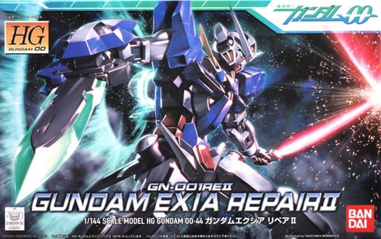 Mobile Suit Gundam, figurka kolekcjonerska Hg 1/144 Gundam Exia Repair Ii Mobile Suit Gundam