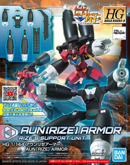 Mobile Suit Gundam, figurka kolekcjonerska Hgbd:r 1/144 Aun[rize] Armor Mobile Suit Gundam