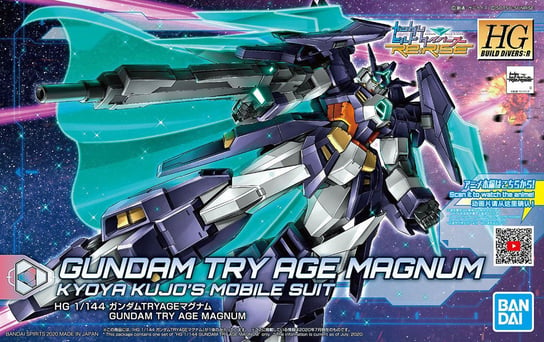 Mobile Suit Gundam, figurka kolekcjonerska Hgbd:r 1/144 Gundam Try Age Magnum Mobile Suit Gundam