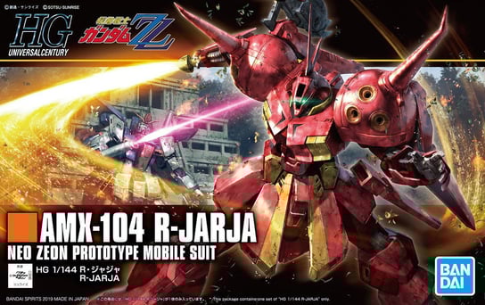 Mobile Suit Gundam, figurka kolekcjonerska Hguc 1/144 Amx-104 R-jarja Mobile Suit Gundam