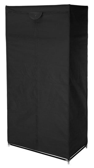 Mobilna szafa na ubrania, czarna, 160x45x75 cm Inna marka