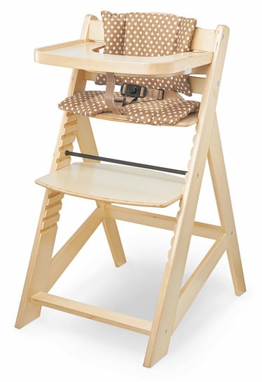 Moby-System WOODY - wielofunkcyjne, drewniane krzesełko do karmienia Natural Moby System