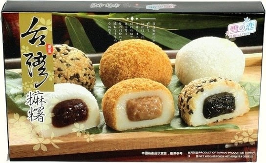 Mochi, miks ryżowych ciasteczek z nadzieniem sezamowym, orzechowym i azuki 450g - Yuki & Love Yuki & Love
