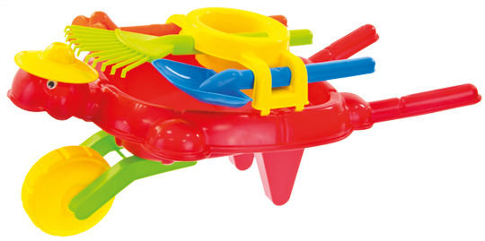 Mochtoys, taczka ogrodowa Żółw dla dzieci w zestawie z akcesoriami Mochtoys