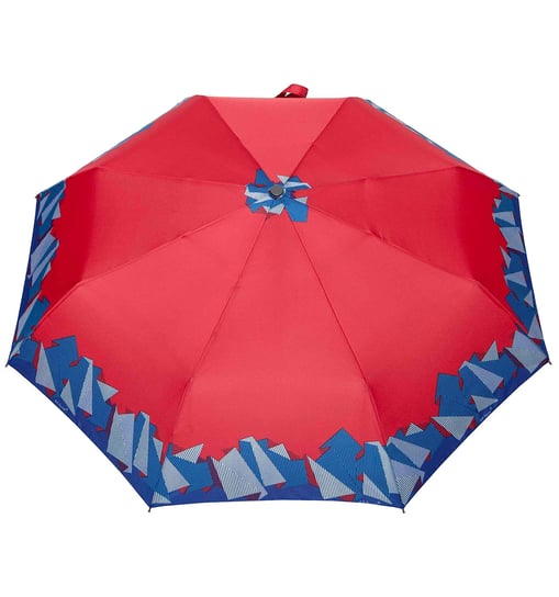 MOCNA automatyczna parasolka marki PARASOL, czerwona z origami Parasol