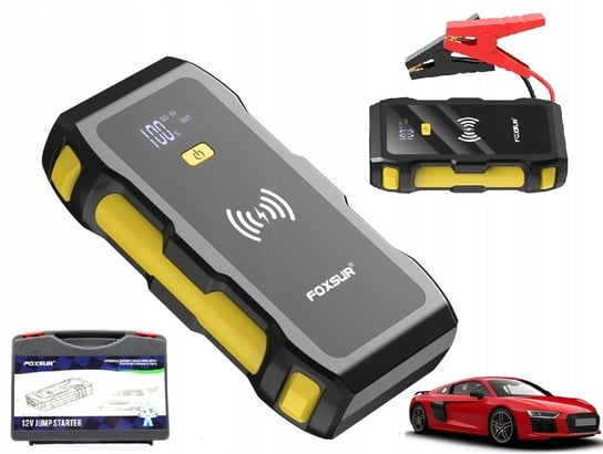 Mocny Jump Starter Booster Rozruch Powerbank Ładowarka Qi 39800 Mah 1200 A Fjs800 Inna marka