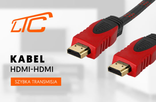 MOCNY KABEL PRZEWÓD HDMI - HDMI 5M MIEDZIANY NYLON  HD72 LTC