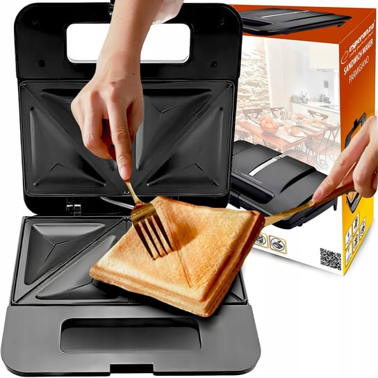 MOCNY TOSTER DO KANAPEK OPIEKACZ DO TOSTÓW SANDWICH TOSTOWNICA 1000W Esperanza