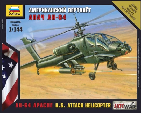 Model do sklejania AH64 Apache U.S. Attack ZVEZDA