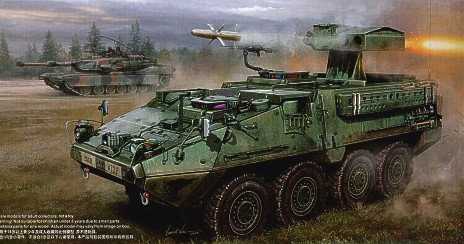 Model do sklejania M1134 Stryker AntiTank TRUMPETER