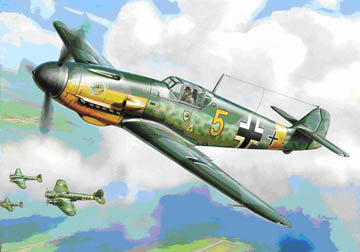 Model do sklejania Messerschmitt Bf 109F2 ZVEZDA