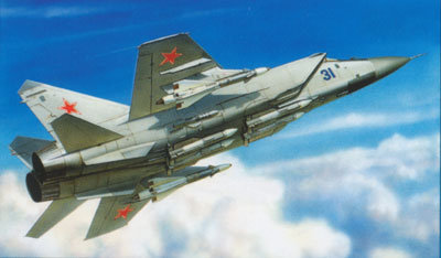 Model do sklejania MiG31 Soviet interceptor ZVEZDA