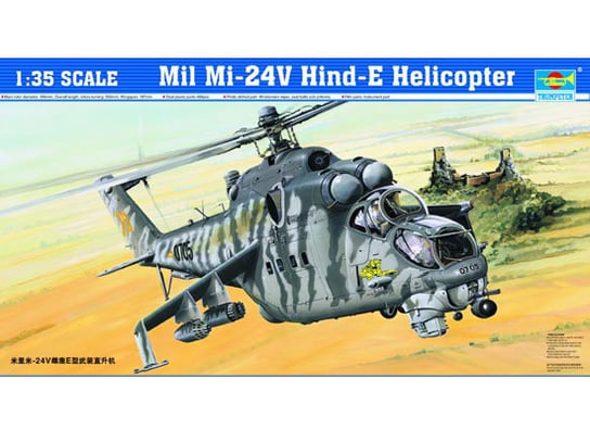 Model do sklejania Mil Mi24V HindE Helicopter Italeri