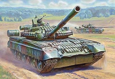 Model do sklejania Russian Main Battle Tank T80BV ZVEZDA
