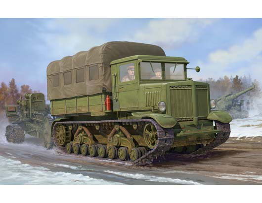 Model do sklejania Russian Voroshilovets Tractor TRUMPETER