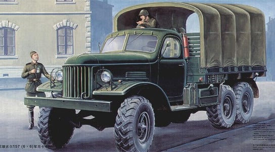Model do sklejania ZIL157 6X6 Military Truck TRUMPETER