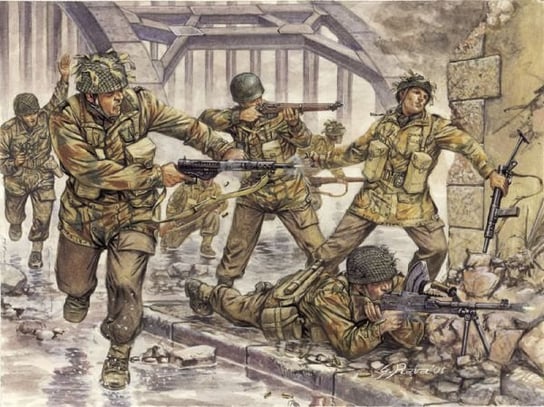 Model figurek do sklejania British Paratroopers Italeri