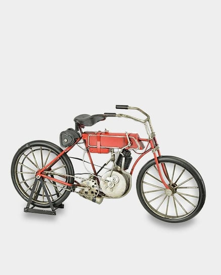 Model Metalowy Rower Vintage Pomarańczowy rzezbyzbrazu.pl