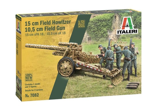 Model plastikowy 15 cm Field Howitzer 10,5 cm Field Gun Italeri