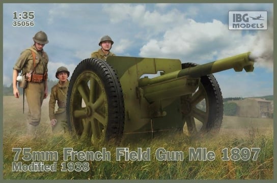 Model plastikowy 75mm francuska armata polowa Mle 1897 modyfikowana 1938 IBG Models