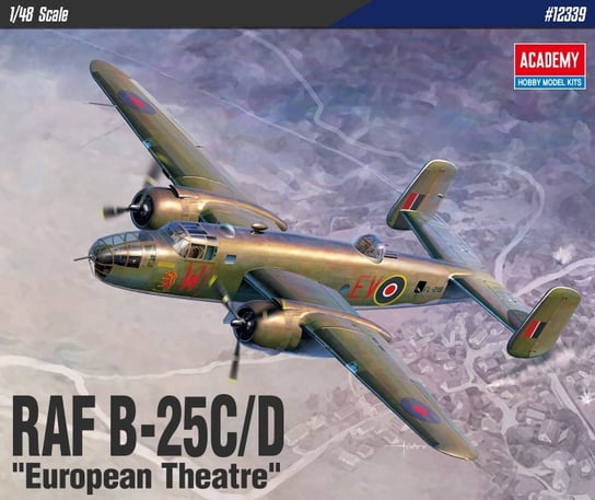 Model Plastikowy B-25C/D European Theatre Academy