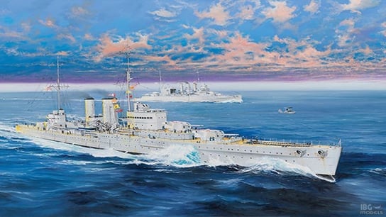 Model plastikowy HMS Exeter TRUMPETER