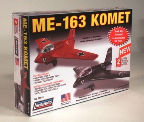 Model plastikowy Lindberg - Odrzutowiec Messerschmitt ME-163 Komet Lindberg
