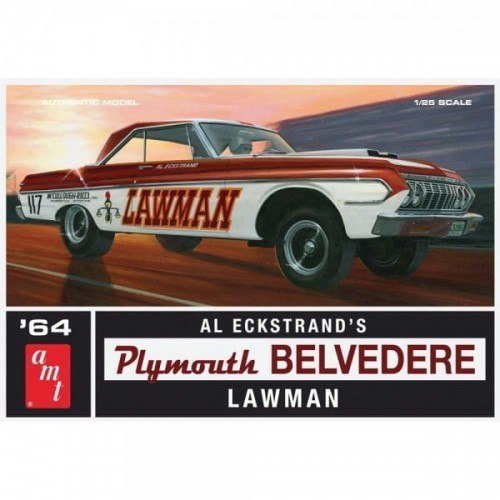 Model plastikowy - Samochód 1964 Plymouth Belvedere Lawman Super Stock - AMT AMT