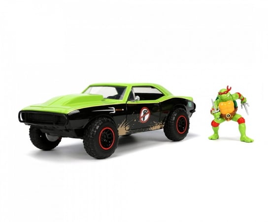 Model Samochodu Teenage Mutant Ninja Turtles 1/24 - Chevrolet Camaro 1967 (Wraz Z Figurką Raphael) Inna marka