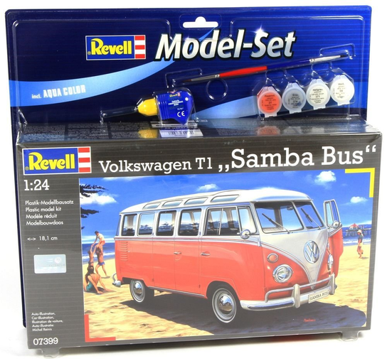 MODELLBAUSATZ REVELL VW T1 SAMBA BUS 1:24 LACKIERSA Produktbild-Vorschau 7