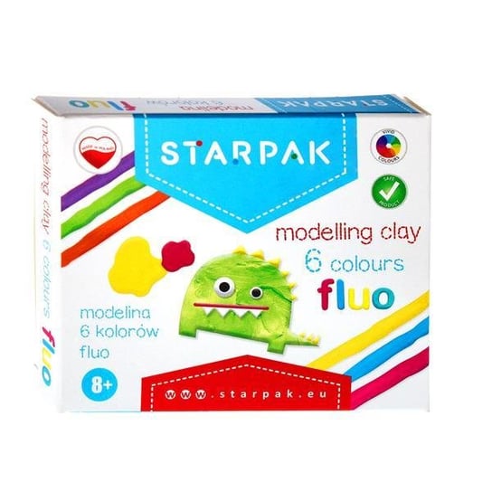 Modelina 6 kolorów fluo STARPAK Starpak