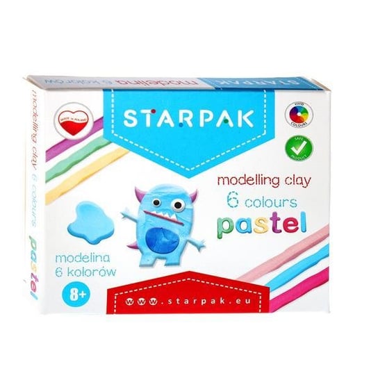 Modelina 6 kolorów pastel STARPAK Starpak