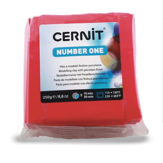 Modelina Cernit, czerwona, 250 g Cernit