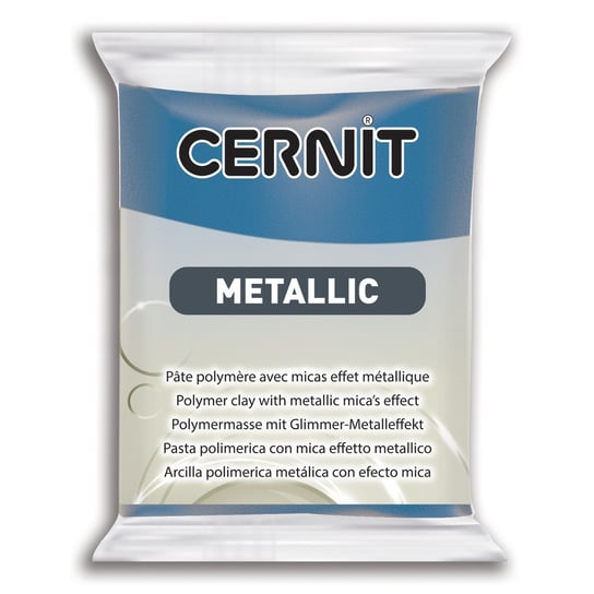 Modelina Cernit, metaliczna, niebieska, 56g Cernit