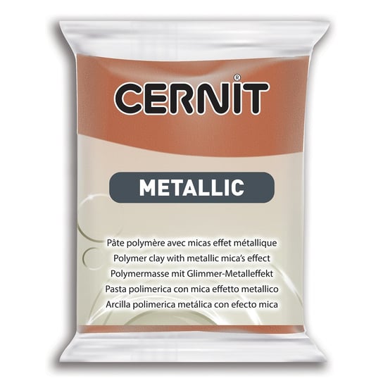 Modelina, metaliczna, brązowa, 56 g Cernit