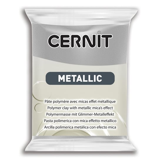 Modelina, metaliczna, srebrna, 56 g Cernit