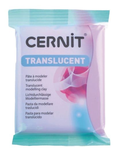 Modelina, transparentna fioletowa, 56 g Cernit